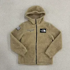 90 ザノースフェイス フリース フード ジップアップ 0129M1