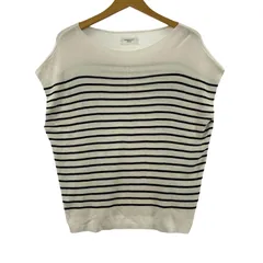 OPAQUE.CLIP　オペーク ドット クリップopaq ボーダーカットソー size38/Ｍ/ホワイト×ブラック