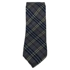 BURBERRY LONDON バーバリーロンドン シルク チェックネクタイ/ブルー系