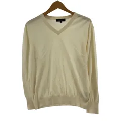 UNTITLED アンタイトル Vネック ニットカットソー size2/アイボリー系