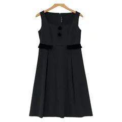 FOXEY NEW YORK フォクシー ニューヨーク ノースリーブワンピース size38/ブラック