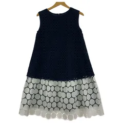 Chesty チェスティ ノースリーブワンピース size0/ネイビー×ホワイト