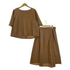 UNTITLED アンタイトル  セットアップ (スカート) size上44 下42/ブラウン