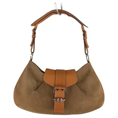 Christian Dior クリスチャンディオール スエードショルダーバッグ/ベージュ