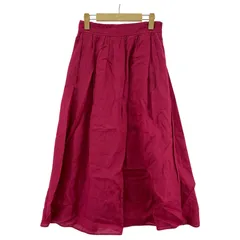 nano universe ナノユニバース  麻 ロングスカート size36/ピンク