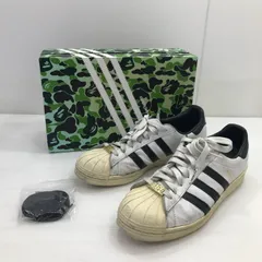 【現状渡し品】adidas アディダス × A BATHING APE アベイシングエイプ  GZ8980 21SS SUPERSTAR 80S スーパースター スニーカー 靴 【161-260211-na-20-tag】
