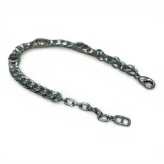 DIOR (ディオール) CD Icon チェーンリンク ブレスレット 真鍮 シルバー FREE