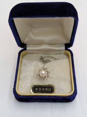 497遺品整理品 ネクタイピン SILVER刻印あり 本真珠 パール ゴルフ