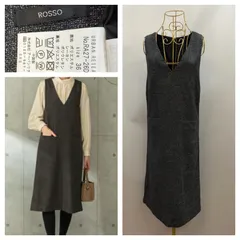 【LADIES】URBAN RESEARCH ROSSO UR TECH ツイードジャンパーワンピース