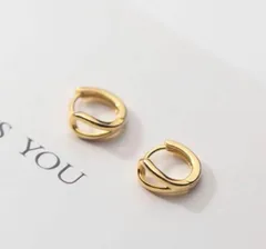 おしゃれ 高級感 高見え 上品 シンプル しずく フープピアス リングピアス ピアス ゴールド