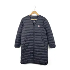 DANTON　ダントン　JD-8935　Vネックロングインナーダウンコート　サイズ36　ブラック