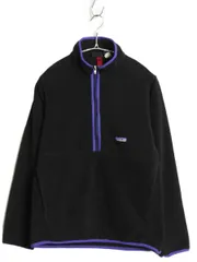 【お得なクーポン配布中!】 90s ★ パタゴニア マースピアル シンチラ フリース ジャケット メンズ S / 98年製 オールド プルオーバー ブルゾン ハーフジップ ブラック