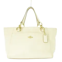 コーチ COACH ハンドバッグ 2way ショルダーバッグ レザー 革 ロゴ 白 アイボリー F35030 /CK20 ■GY18