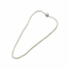 ノーブランド品 ネックレス アクセサリー パール 真珠 5mm Silver925 白 ホワイト ■GY18 /MQ