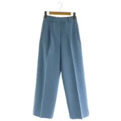 プラステ PLST ウォームリザーブワイドパンツ ストレッチ 裏起毛 XXS ブルー /MY ■OS