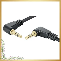 φ3.5mm ステレオミニプラグケーブル 30cm(L型/L字プラグ オス-オス) オーディオケーブル 0.3m C-082 0