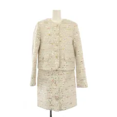 シャネル CHANEL uniform 24SS スーツ テーラードジャケット ノースリーブワンピース 38 白 U59415K75186 U59416K75186 /KHのサムネイル