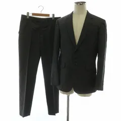 ポールスミスコレクション PAUL SMITH COLLECTION スーツ セットアップ テーラードジャケット シングル 2B 総裏地 サイドベンツ フィッシュマウス パンツ スラックス ウール シルク混 ピンストライプ L グレー /XZ ■GY18