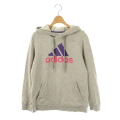 アディダス adidas パーカー プルオーバー 長袖 L グレー /HK ■OS ■GY39 ■AX
