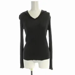 イエナ IENA LA BOUCLE カットソー リブニット Vネック 長袖 グレー 21-080-914-1530-2-0 /RO