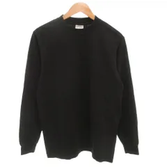 シャカウェア SHAKA WEAR SUPERMAXHEAVY ロンT Tシャツ S ガーメントダイ 無地 長袖 黒 ブラック /AE