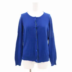 オペークドットクリップ OPAQUE.CLIP カーディガン ニット 長袖 M 青 ブルー /GV ■MG