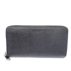 Ft1319081 コーチ 長財布 ラウンドファスナー F58107 ブラック メンズ COACH 中古