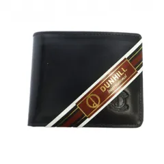 ダンヒル dunhill 二つ折り財布 ウォレット レザー ロゴ 黒 ブラック ■GY11 /MQ