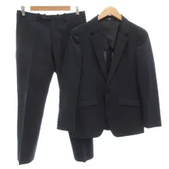 スーツセレクト SUIT SELECT スーツ セットアップ シングル テーラードジャケット パンツ 2B 背抜き センターベント A4 紺 ネイビー /GV