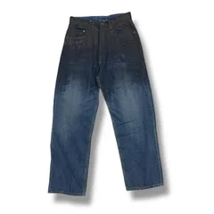 参考上代66000円 未使用 YOKE 24AW HAND PAINTED DENIM WIDE STRAIGHT PANTS ハンドペイントデニムパンツ ジーンズ ヨーク YK24FW0787P インディゴ 1 （99080A5）のサムネイル