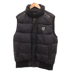 エンポリオアルマーニ EMPORIO ARMANI EA7 ダウンベスト ジャケット ロゴ ジップアップ L 紺 ネイビー /JS ■GY62のサムネイル