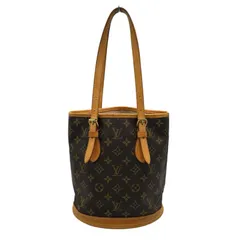 ルイヴィトン LOUIS VUITTON トートバッグ バケットPM M42238 モノグラムキャンバス ブラウン レディース