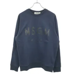 MSGM エムエスジーエム ロゴプリントスウェットトレーナー 2540MM104 ネイビー XSのサムネイル