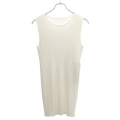 PLEATS PLEASE ISSEY MIYAKE プリーツプリーズ イッセイミヤケ 24SS Juicy Colors ノースリーブプリーツトップス PP41JT003 ホワイト F