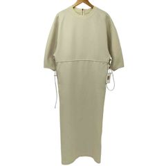 アダムエロペ Adam et Rope 24SS ハーフスリーブ ドロスト ワンピース レディース FREE 