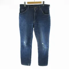 リー LEE USA製 90’S W33 デニムパンツ ジーンズ Gパン ストレート インディゴ ブルー ボトムス ヴィンテージ オールド 革パッチ YKK