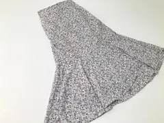 美品■NICE CLAUP 40050  定価6050円  バックレースアップマーメイド スカート sizeS/紫■◇レディース