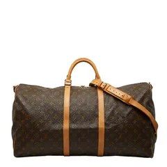 ルイ ヴィトン モノグラム キーポル バンドリエール60 ボストンバッグ ショルダーバッグ 2WAY M41412 ブラウン PVC レザー レディース LOUIS VUITTON【240-55710】