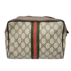 【現状渡し品】 OLD GUCCI オールドグッチ 89.01.012 シェリーライン GGプラス ポーチ カバン バッグ 鞄 【180-251223-as-03-izu】