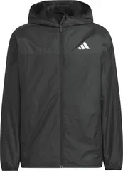 アディダス adidas 裏地フード付きウインドジャケット メンズ レディース 男性 女性 アウター 上着 防風 レギュラーフィット フィット感 耐久性 高機能 部活動 クラブ チーム  DP025 KA1296 ブラック/カーボン