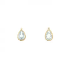 K18YG ブルートパーズ ピアス