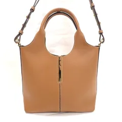Th1007371 トッズ ショッピングトートバッグミニ ショルダーバッグ 本革 ブラウン系 良好 TOD’S 中古