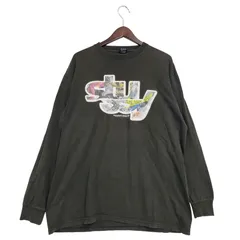 【中古品】 OLD STUSSY オールドステューシー FRONT LOGO LS TEE フロントロゴ ロングスリーブ Tシャツ 紺タグ 柏チャプトオープン記念 長袖 トップス 【142-251123-as-32-izu】