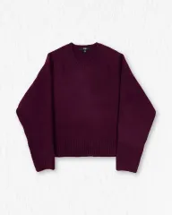 ユニクロ ニット パープル