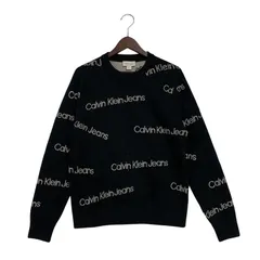 【中古品】 CALVIN KLEIN JEANS カルバン クライン ジーンズ J326794 LOGO CREWNECK KINT ロゴ クルーネック ニット トップス 長袖 【141-251128-cs-19-izu】