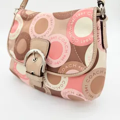 COACH Y2K shoulder bag soho pink コーチ ソーホー スナップヘッドショルダーバッグ ドット柄