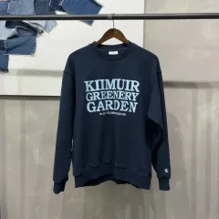 (95) KIIMUIR(キミュア) カジュアル プリンティング ネイビー スウェット 長袖 Tシャツ