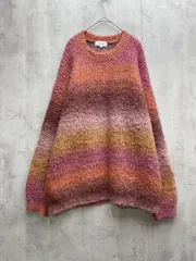 MONO-MART モノマート グラデーション ニット セーター sizeF/ピンクｘ紫 ◇■レディース