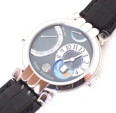 HARRY WINSTON(ハリーウィンストン) プルミエールエキセンタータイムゾーン 200/MMTZ39WL.A WG/革 手巻 125g ホワイトゴールドのサムネイル