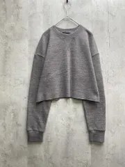 ZARA ザラ ショート丈 ニット トレーナー sizeM/グレー ◇■レディース